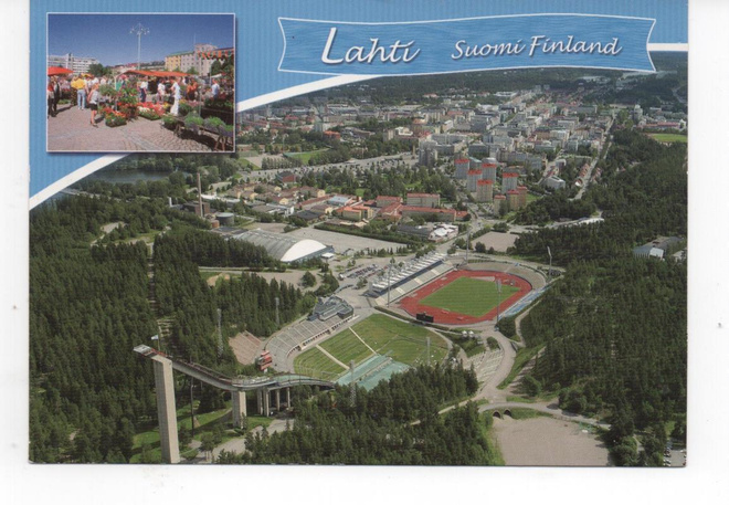 LAHTI: Urheilukeskus  punaisella juoksuradalla