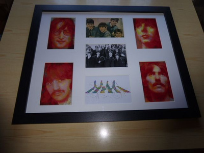 Uusi The Beatles taulu koko 46 cm x 56 cm