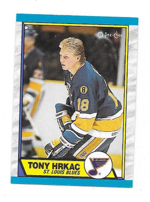 1989-90 OPC #64 Tony Hrkac St Louis Blues