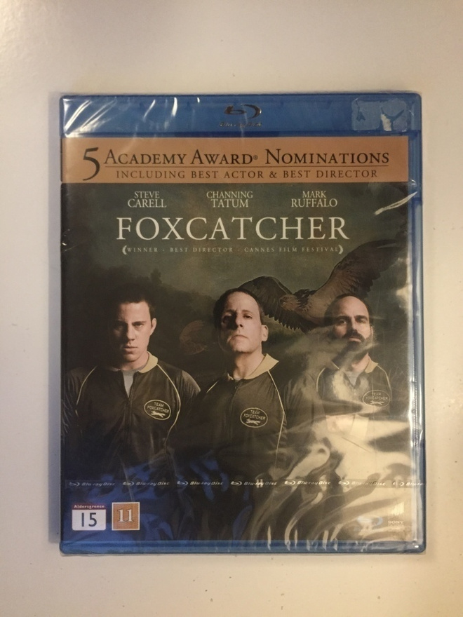 Foxcatcher (Blu-ray) Steve Carell, Channing Tatum (2014 UUSI