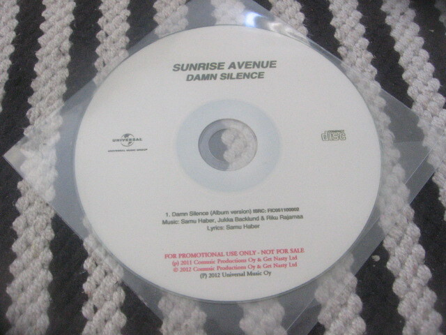 Sunrise Avenue - Damn Silence (promo cds)