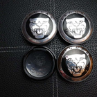 Jaguar vannekeskiöt – Kromi-musta – 59mm (4kpl s - pikkukuva 2