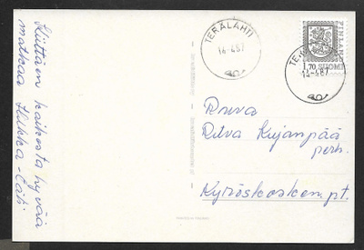 Postil. - Yl.m. 1,70 (LAPE 1005) Terälahti 14.4.87
