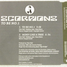 Scorpions • To Be No.1 PROMO CD-Single - pikkukuva 3