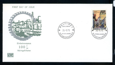 FDC 1979 Elinkeinovapaus LaPe-kuori