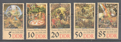 Saksa DDR  1989 Mi 3269-73