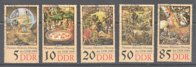 Saksa DDR  1989 Mi 3269-73
