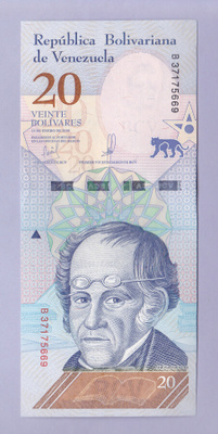 Venezuela 20 Bolivares v.2018 UNC P-104