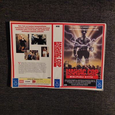 Maniac cop Vhs kansipaperi