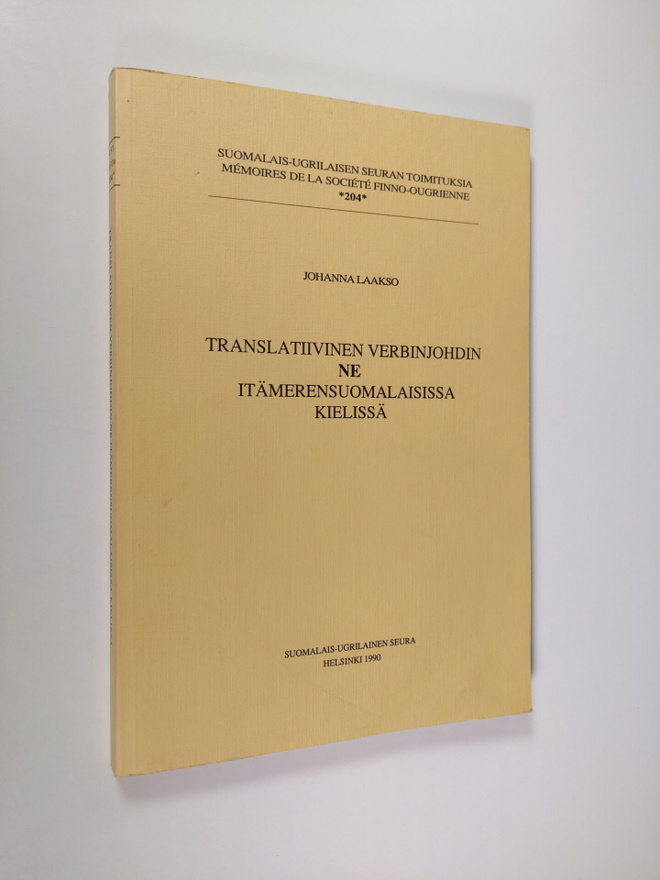 Johanna Laakso : Translatiivinen verbinjohdin NE itämeren...