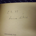 Armas Äikiä: Kolmas Tie (1.p.1948 +NIMMARI! ) Sis.postikulut - pikkukuva 2