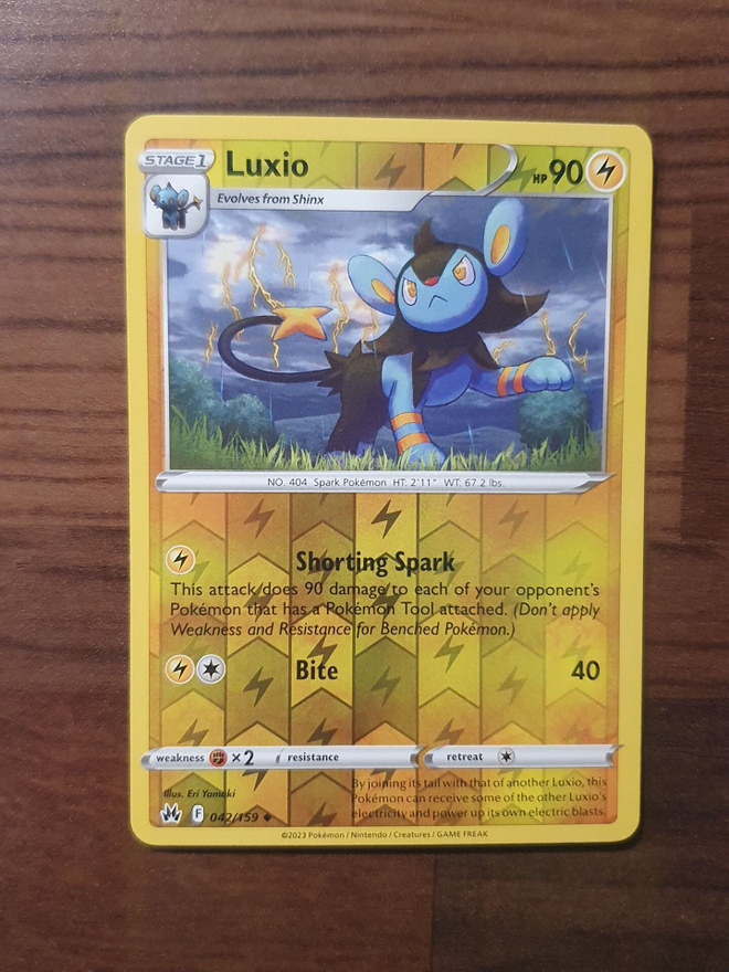 Pokemon Luxio 042/159 Reverse holo