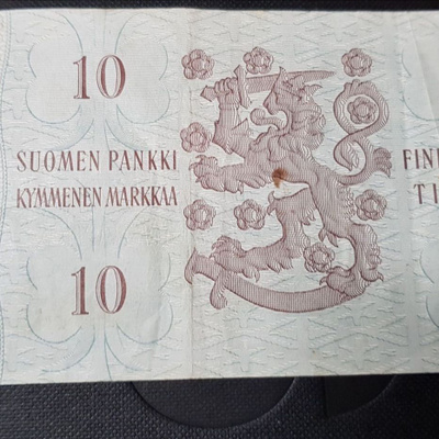 10 mk 1963 litt a tähti val-vou k0156183 kl 4-5 likaa