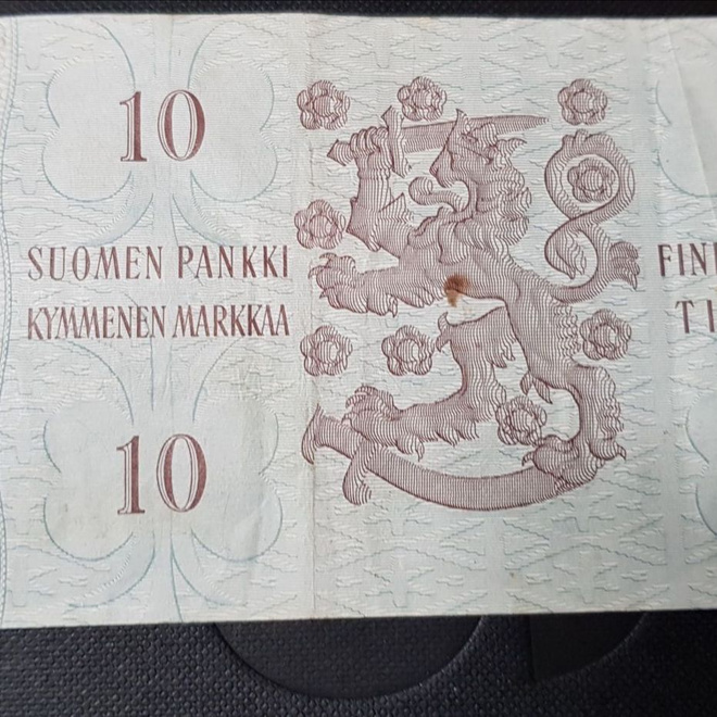 10 mk 1963 litt a tähti val-vou k0156183 kl 4-5 likaa