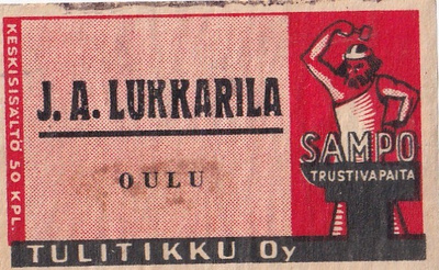 Oulu, J. A. Lukkarila , Sampo Tulitikku Oy   b509