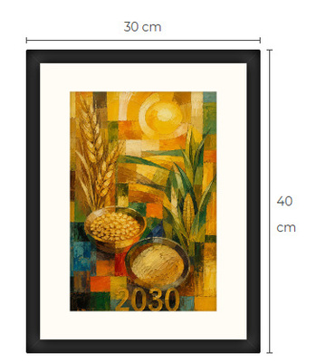 Uusi SDG Kestävä kehitys 2030 art print taulu 30 cm x 40 cm