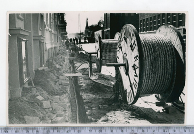 Turku Piikkiö lennätinkaapelinasennus 1939