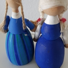 Puinen Figuuri / Puunukke / Nukke BY Ellerbergs Sweden 2 kpl - pikkukuva 4