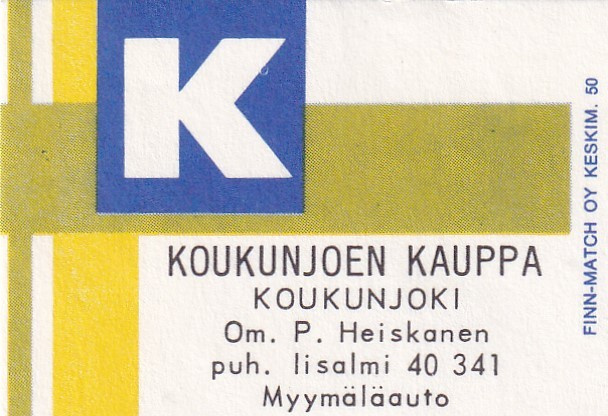 Koukunjoki, Koukunjoen kauppa om. P. Heiskanen   3/10