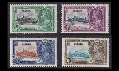 Malta 169-72 ** Kuningas George V 25v vallassa (1935)
