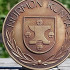 Nurmon Kunta Ronssivärinen merkki. Halkaisija - 49 mm. - pikkukuva 4