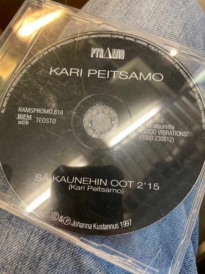 Kari Peitsamo . Sä kaunehin oot CDS 1997 single promo