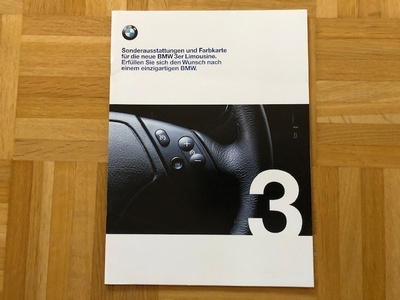 Esite BMW E46 3-sarja lisävarusteet 1998