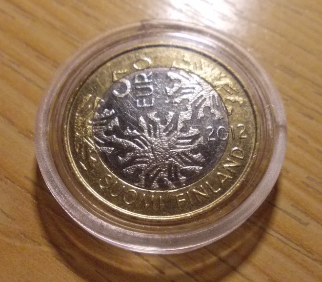 SUOMI: 5 euro 2012 Pohjolan Luonto, Talvi