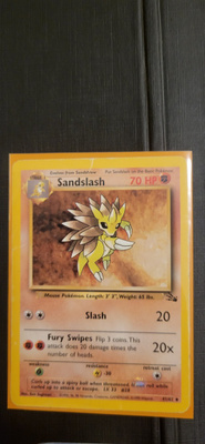 Sandslash #41 Fossil Set uncommon Pokemon TCG card