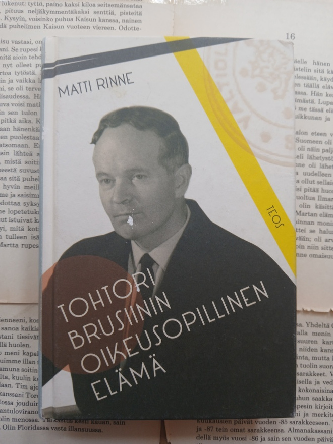 Matti Rinne - Tohtori Brusiinin oikeusopillinen elämä (sid.)