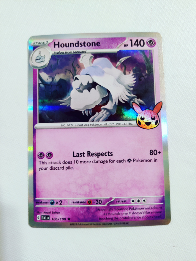 Houndstone - 2024 Trick or Trade Pokemon Promo Holo
