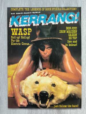 Kerrang! - No 132 October/November 1986 (sisältää tarrat)