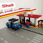 Lego town 6371 Shell huoltoasema vuodelta 1983 - pikkukuva 4