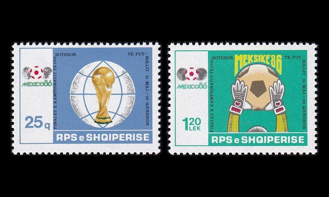 Albania 2299-300 ** Jalkapallon MM-kisat Meksiko (1986)