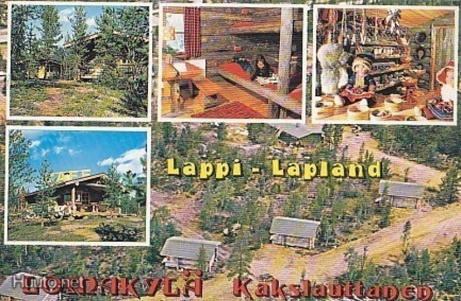 Saariselkä . Kakslautanen sommitelmakortti p120