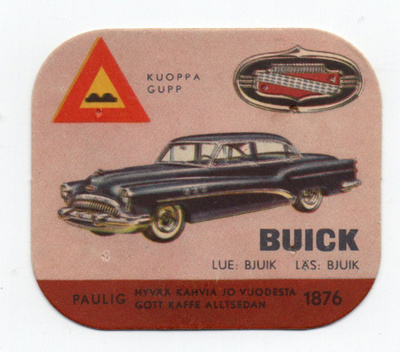 Kahvilappu BUICK