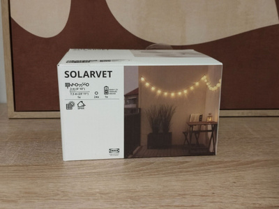 SOLARVET-aurinkokennovalosarja, 24 LED-valoa