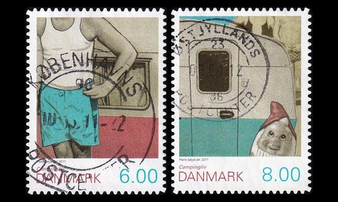 Tanska 1640-1C o Camping (13¾) (2011)