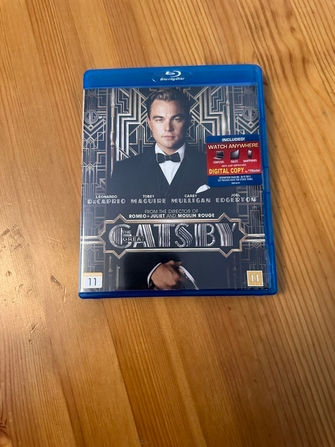 The great Gatsby  blu-ray