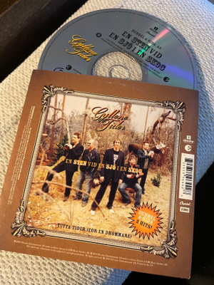 Gyllene Tider / en sten vid en sjö i en skog CDS single
