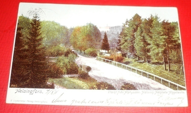 Helsinki - Näköala Alppilasta v. 1902 (K8)