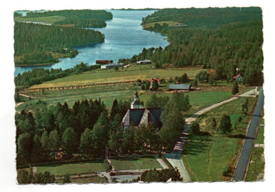 Virrat: ilmakuva, kirkko (Tmi Karhumäki n:o 110 väri)