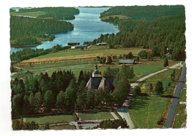 Virrat: ilmakuva, kirkko (Tmi Karhumäki n:o 110 väri)