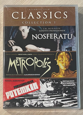 Nosferatu (1922) Potemkin (1925) Metropolis (1927) *UUSI*