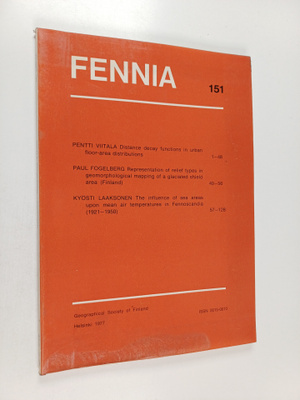 Fennia 151 : Distance deacay functions in urban floor-are...