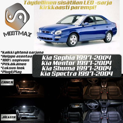Kia Sephia (MK2) Sisätilan LED-sarja 8-osainen