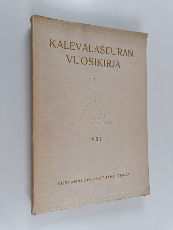 Kalevalaseuran vuosikirja 1 1921