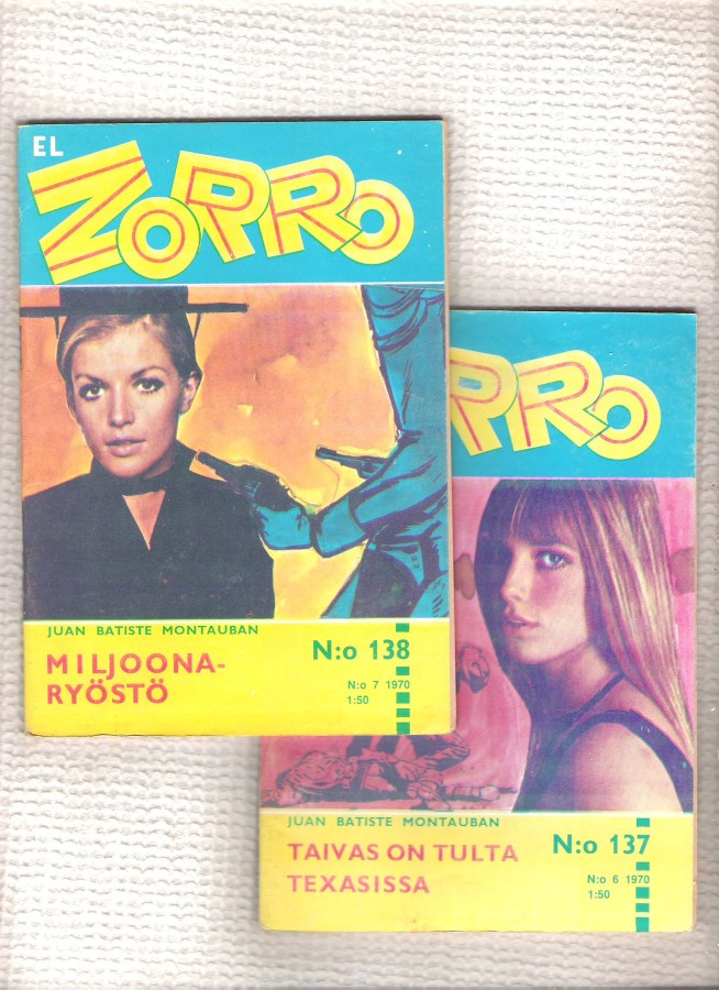 Zorro, 4 kpl. . 135,136,137 ja 138 / 1970.