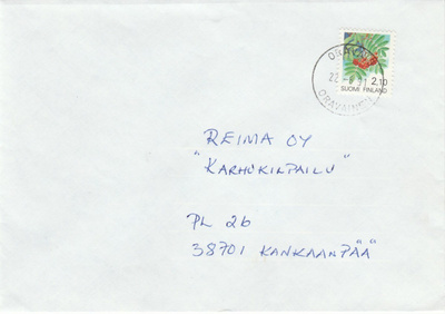 Postileima, ORAVAINEN--ORAVAIS