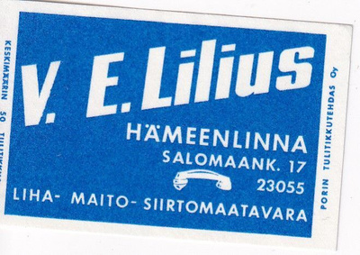 Hämeenlinna. V. E. Lilius .  s94